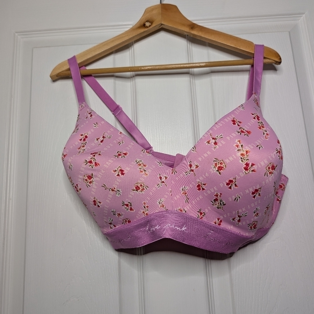 Victoria's Secret PINK Wear Everywhere Wireless Lightly Lined Bra Women's 38DDD